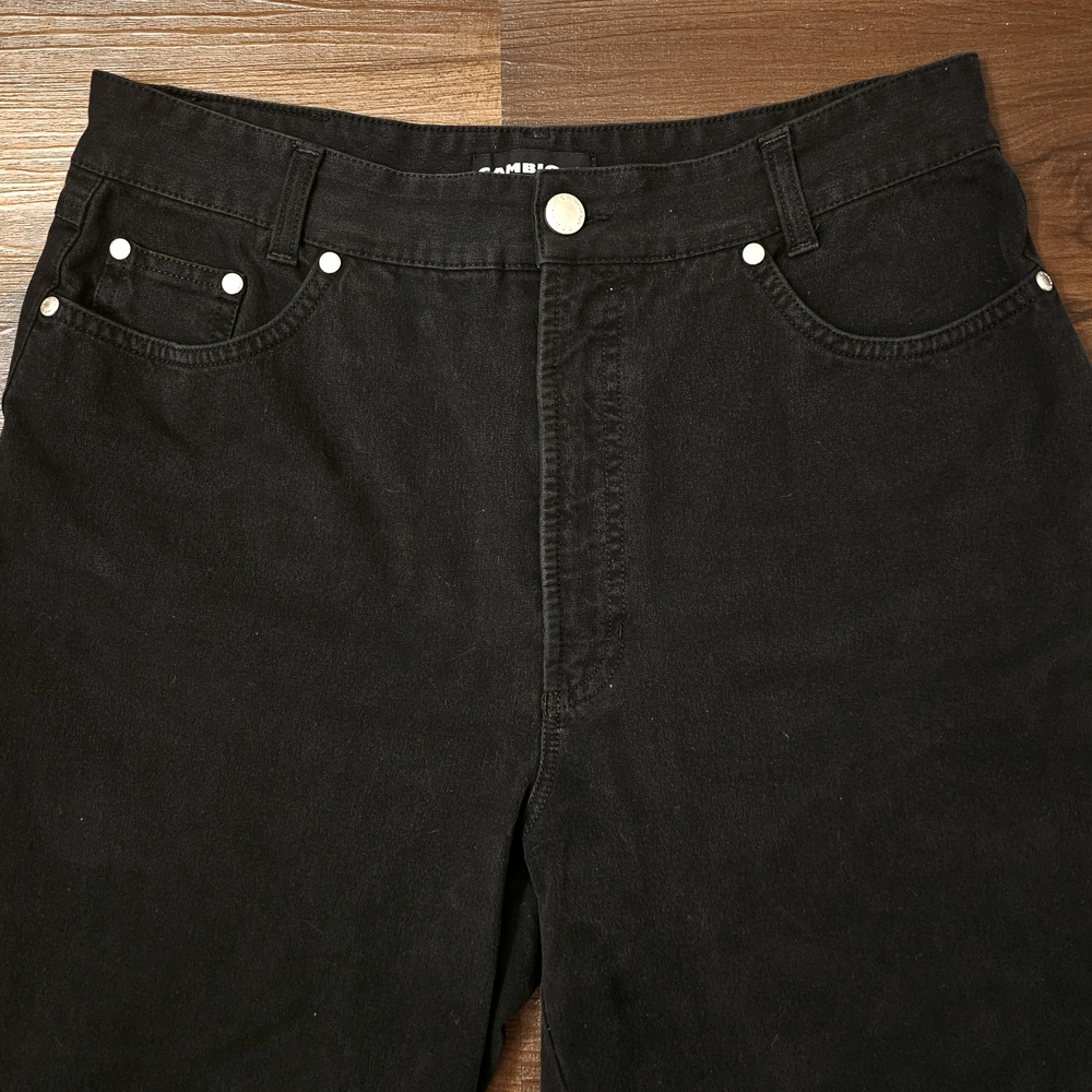 Cambia Women's Jeans Black Stretchy Tapered 30x30 Size 14